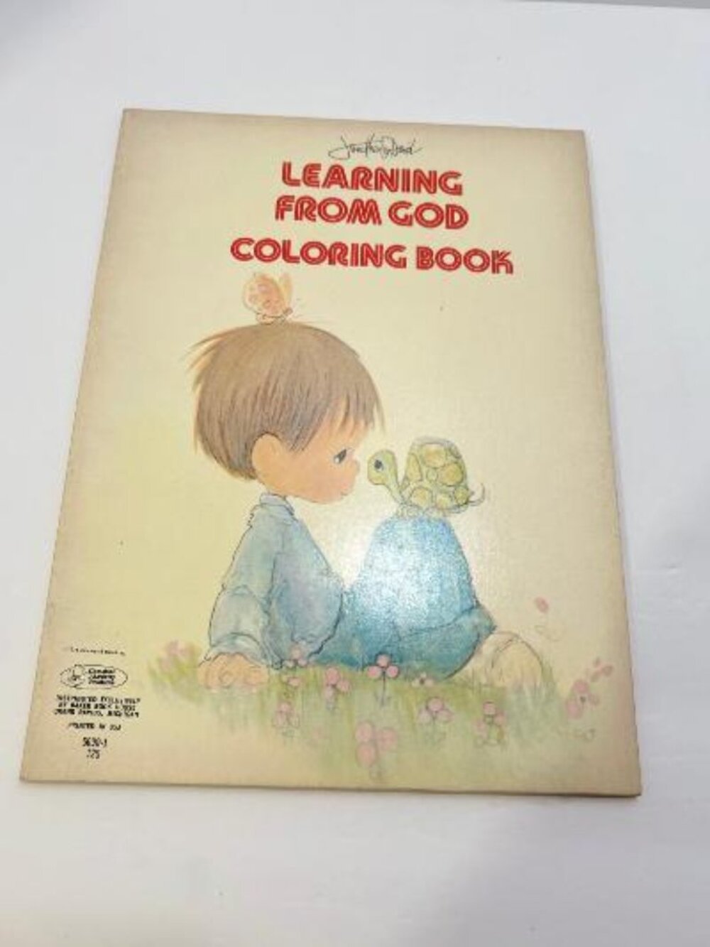 Precious Moments Coloring Book Learning From God 1971 Unused 70's Rare Vintage